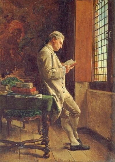 Jean-Louis-Ernest Meissonier. The reader in white