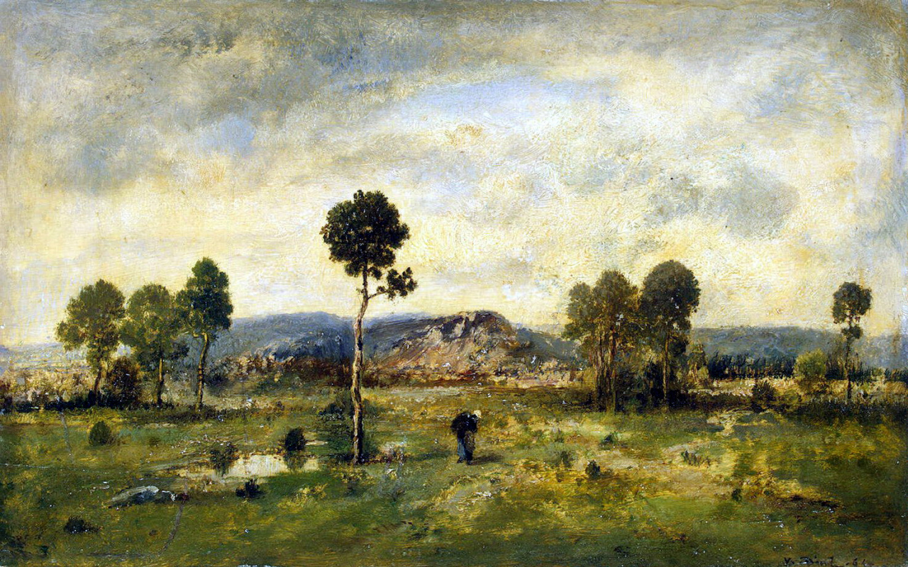 Narcisse Virgilio Díaz de la Peña. Landscape with pine
