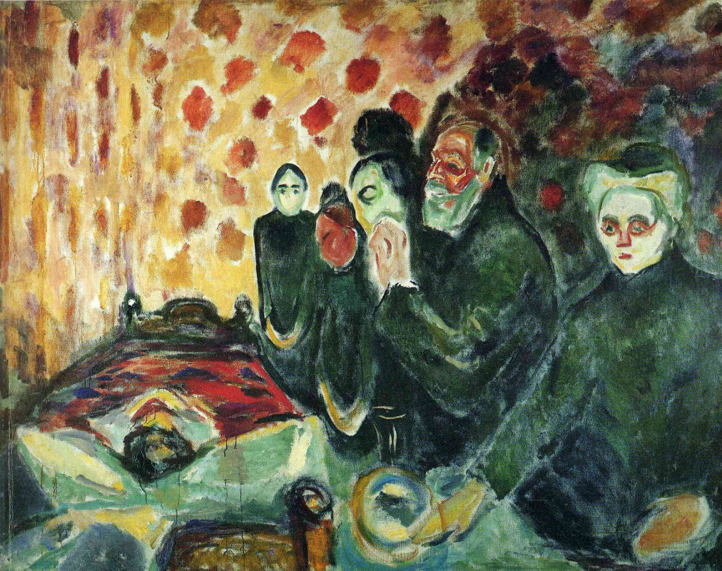 Edward Munch. At the deathbed (Fever) I