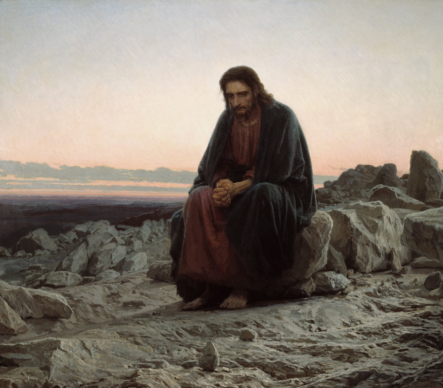 Ivan Nikolayevich Kramskoy. Cristo en el desierto