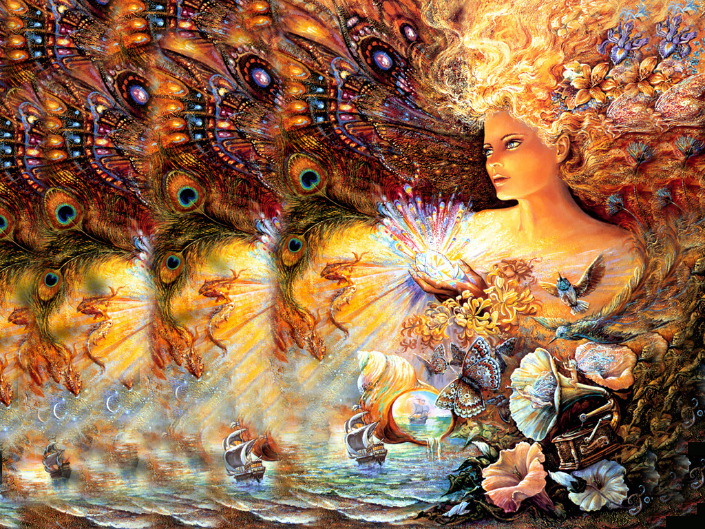 Josephine Wall. Bright colors