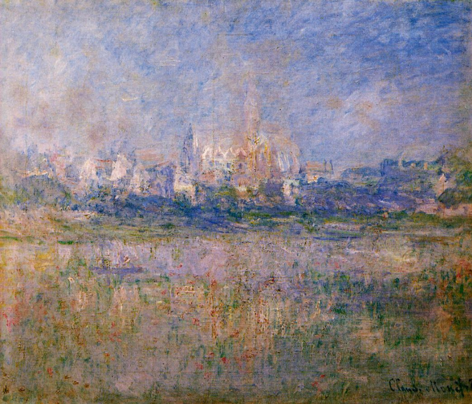 Claude Monet. Vétheuil in the fog