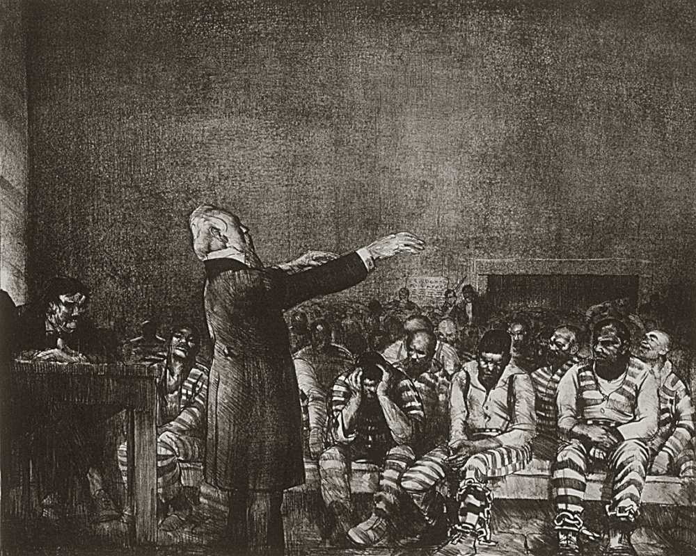 George Wesley Bellows. 囚犯的祝福。格鲁吉亚