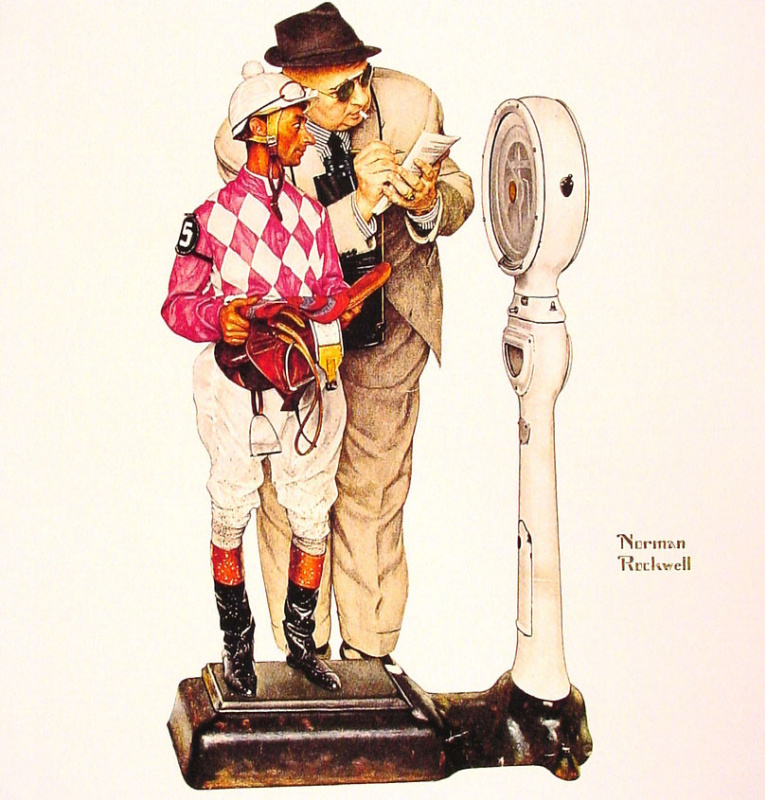Norman Rockwell. Weighing