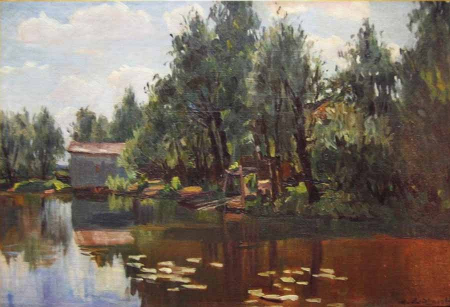 Manuil Khristoforovich Aladzhalov Russia 1862 - 1934. Teich 1900-1910