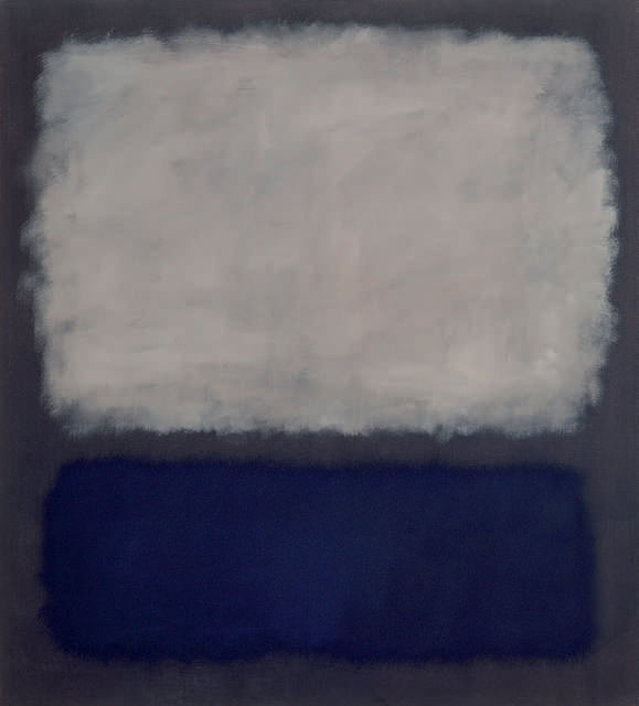 Rothko Mark. Sans titre (blanc, bleu, gris)
