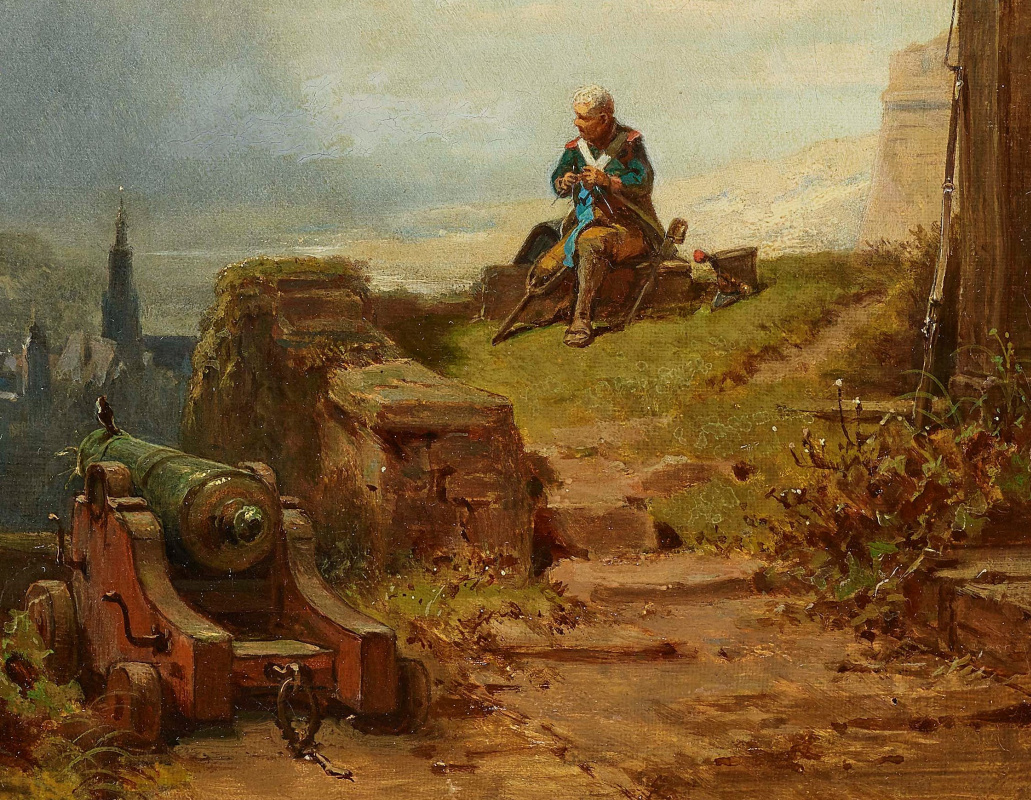 Karl Spitzweg. Veteran. Fragment