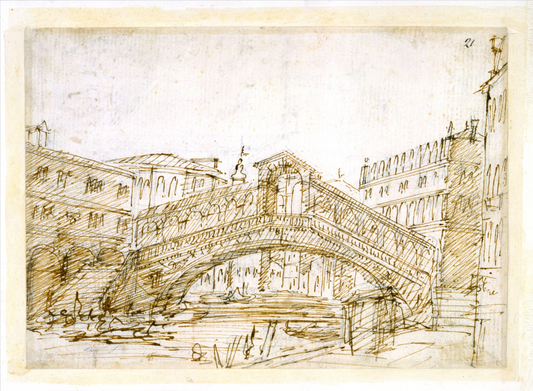 Джованни Антонио Каналь (Каналетто). Мост Риальто в Венеции