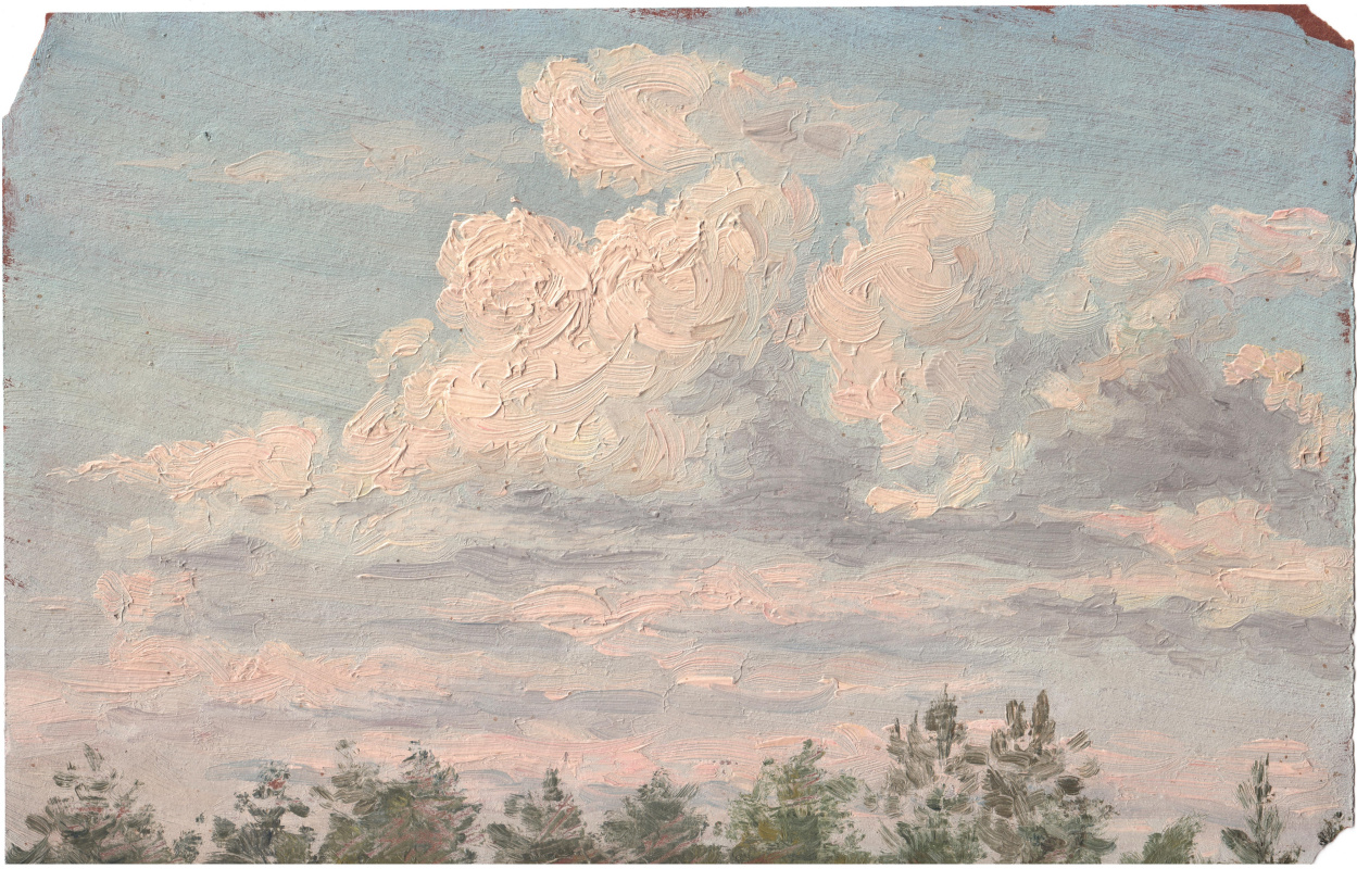 Arkady Pavlovich Laptev. Clouds over the grove
