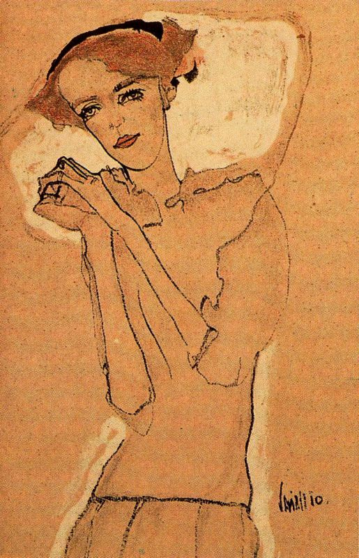 Egon Schiele. Portrait of a girl