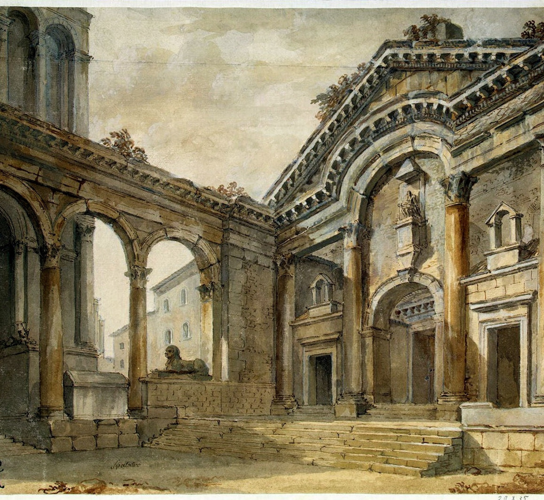Model Of The Palace Of Diocletian