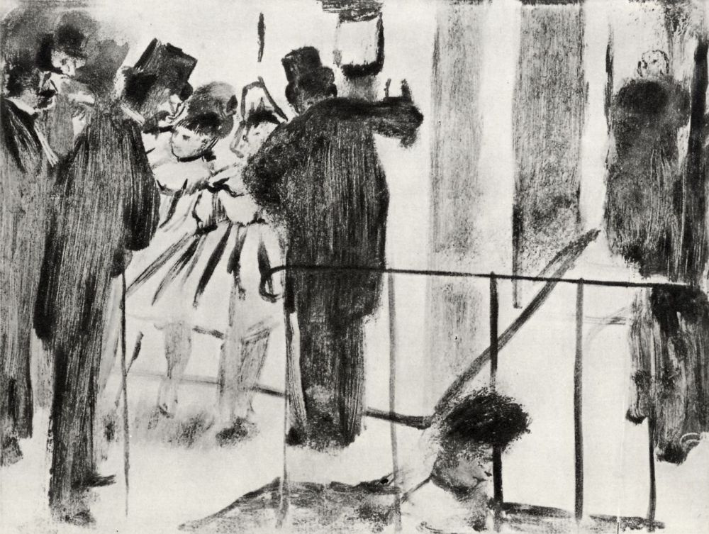 Edgar Degas. Pauline and Virginia, chatting with his fans