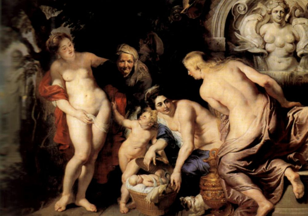 Peter Paul Rubens. Baby Erichtonius, or the curiosity of the daughters of the king had been buried