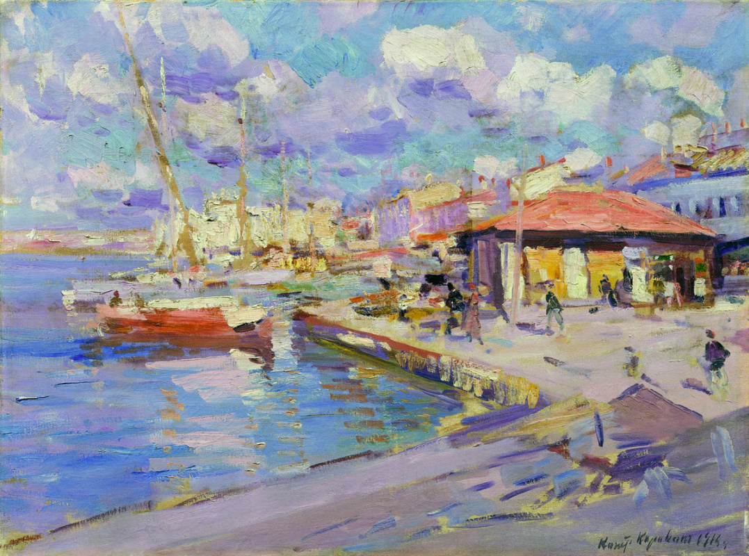 Konstantin Korovin. Sevastopol. Fishing Bay