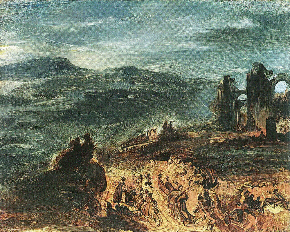 Eugene Delacroix. Coven (for Goethe's "Faust")