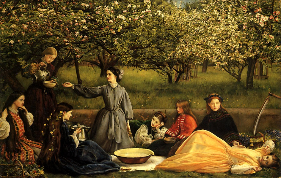 John Everett Millais. Blooming Apple trees (Spring)