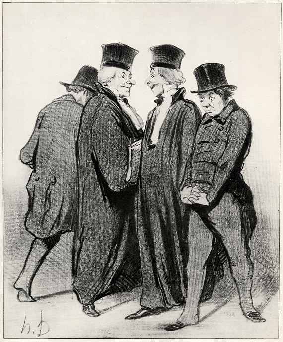 Honore Daumier. After losing the first two instances, we are now in the Imperial court.