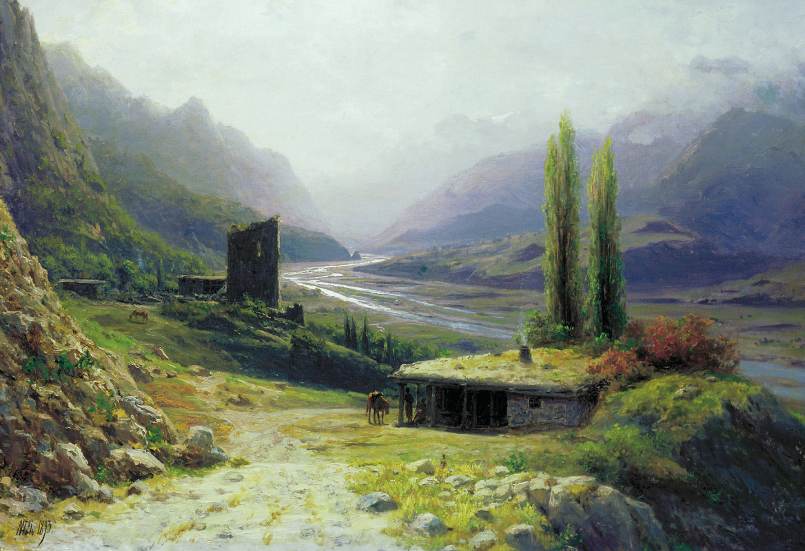 Lev Feliksovich Lagorio. Caucasian gorge