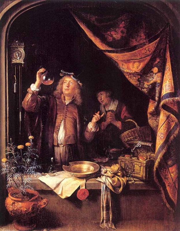 Gerrit (Gerard) Dow. The doctor checks the urine