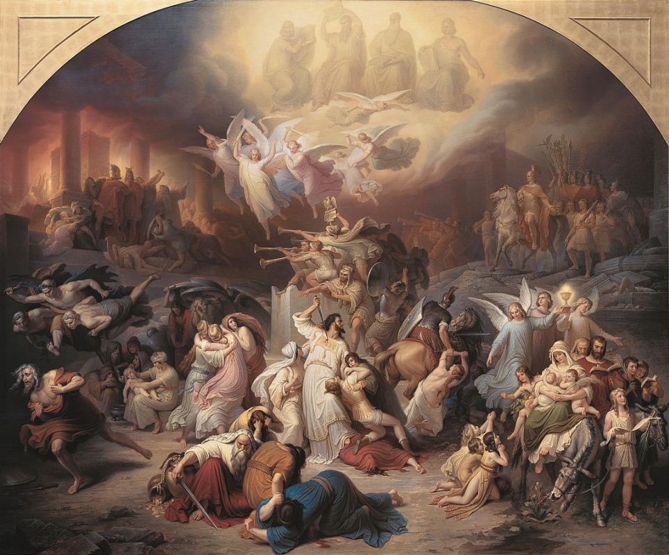 Wilhelm von Kaulbach. Titus destroys Jerusalem