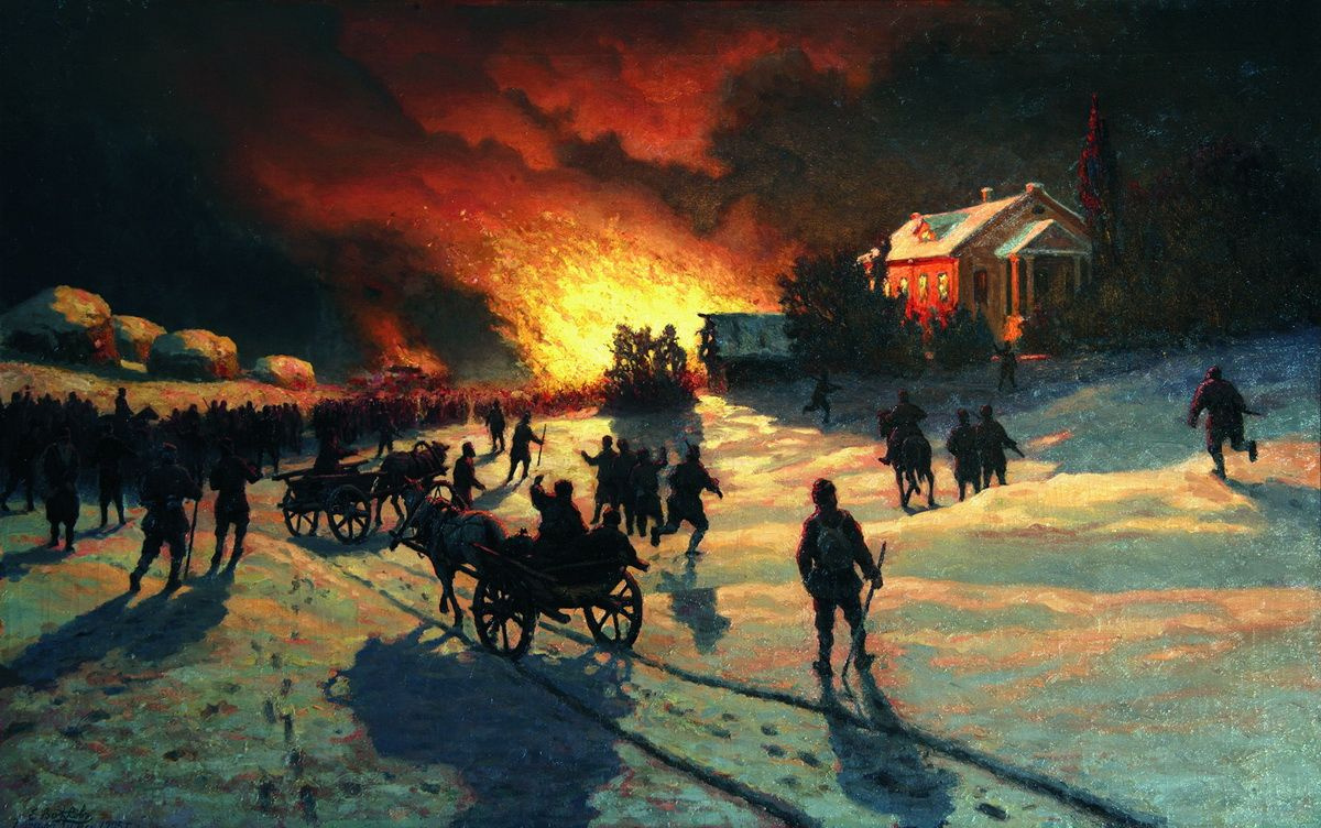 Efim Efimovich Volkov. Fire