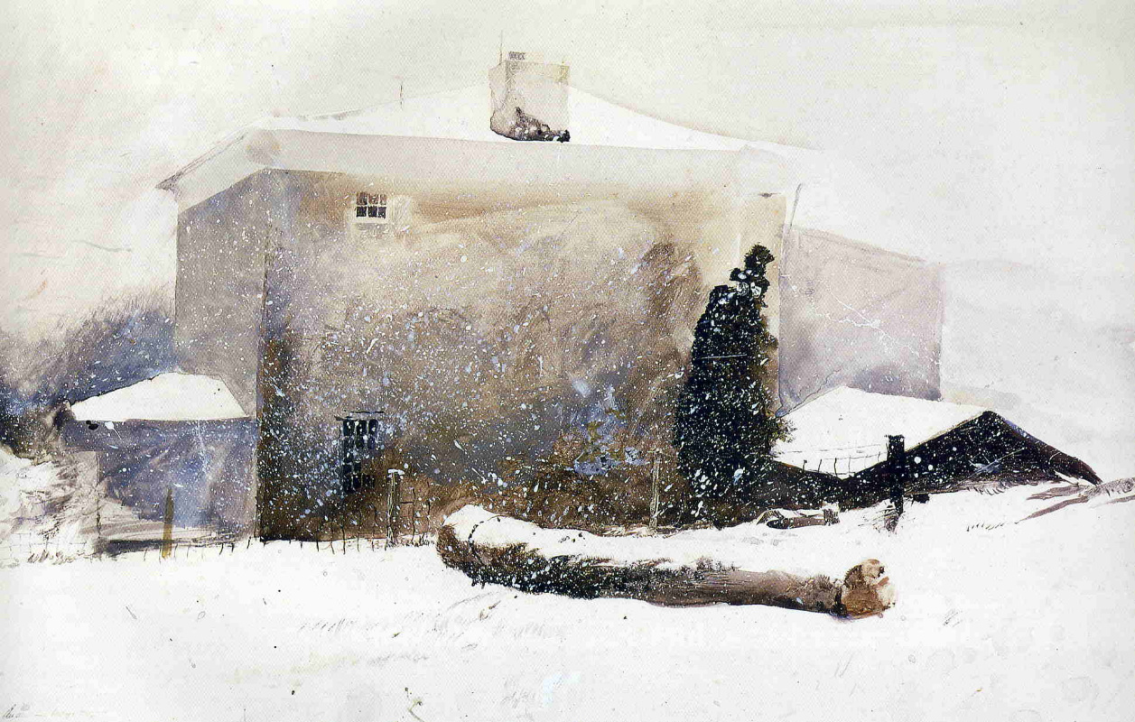Andrew Wyeth. The first snow