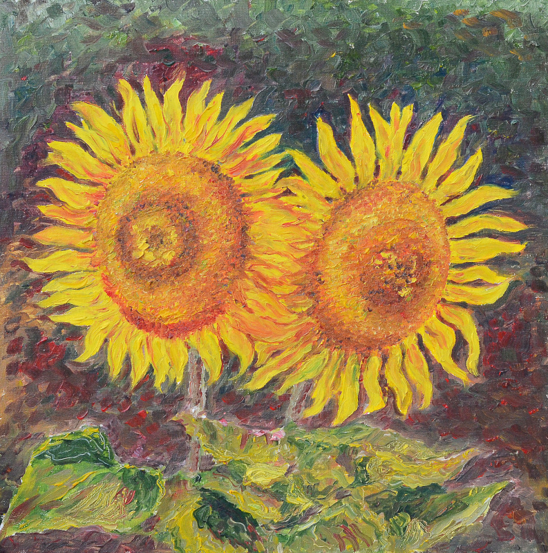 Andrey Mikhailovich Paskevich. Sunflowers