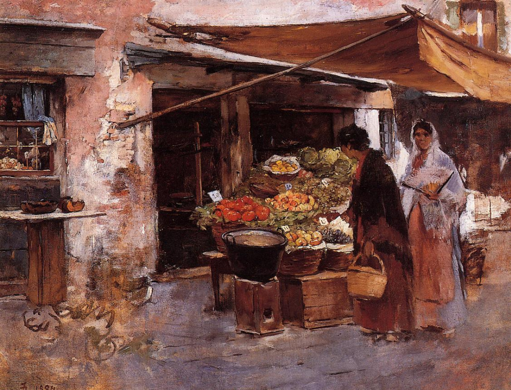 Frank Duenek. Fruit market in Venice