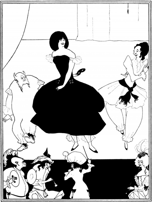 Aubrey Beardsley. The Marionette Ballet