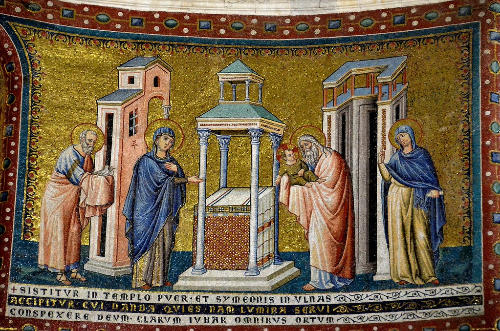 The presentation of the child Jesus in the temple