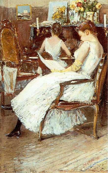 Childe Hassam. Mrs. Hassam and her sister