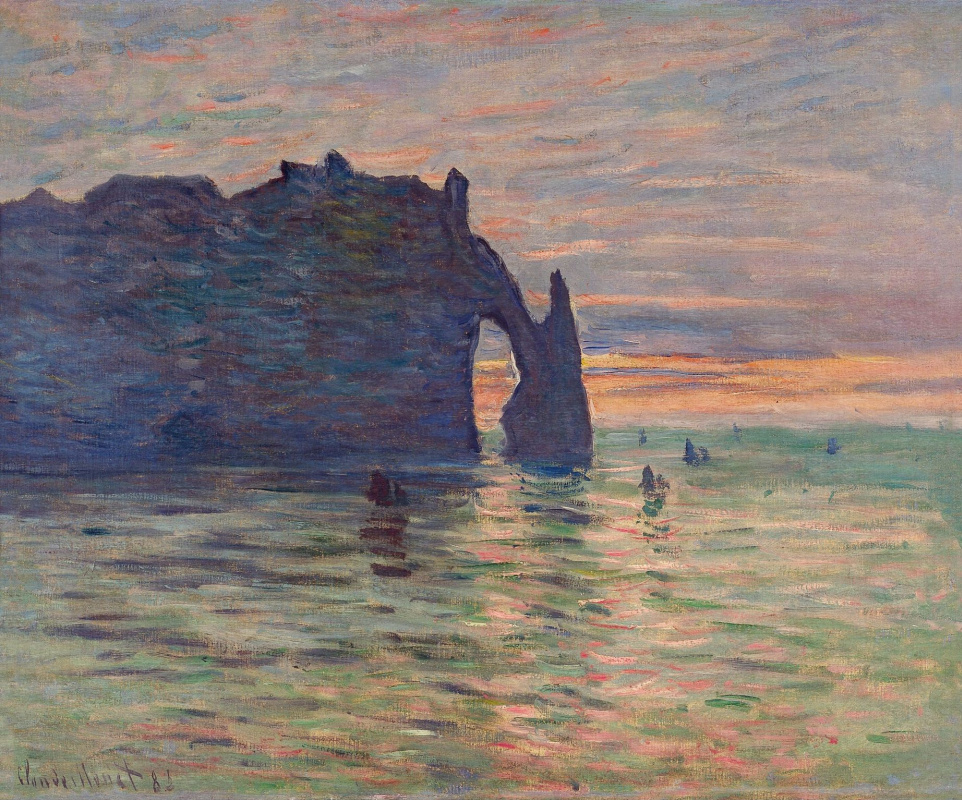 Claude Monet. Étretat. Sunset