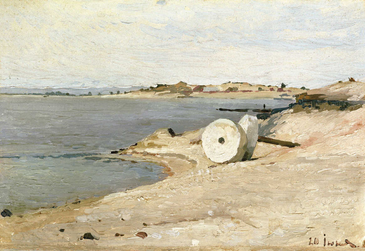 Nikolay Grigorievich Burachk. Millstone on the shore