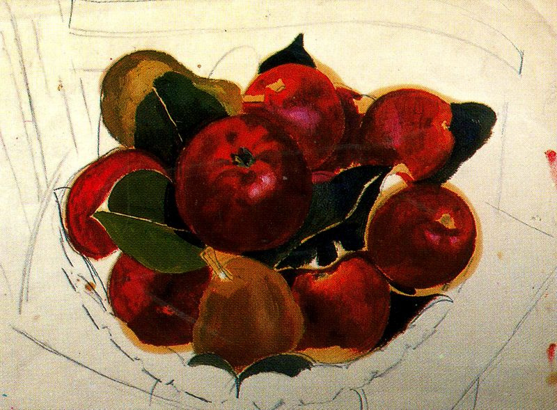 Stanley Spencer. Red apples