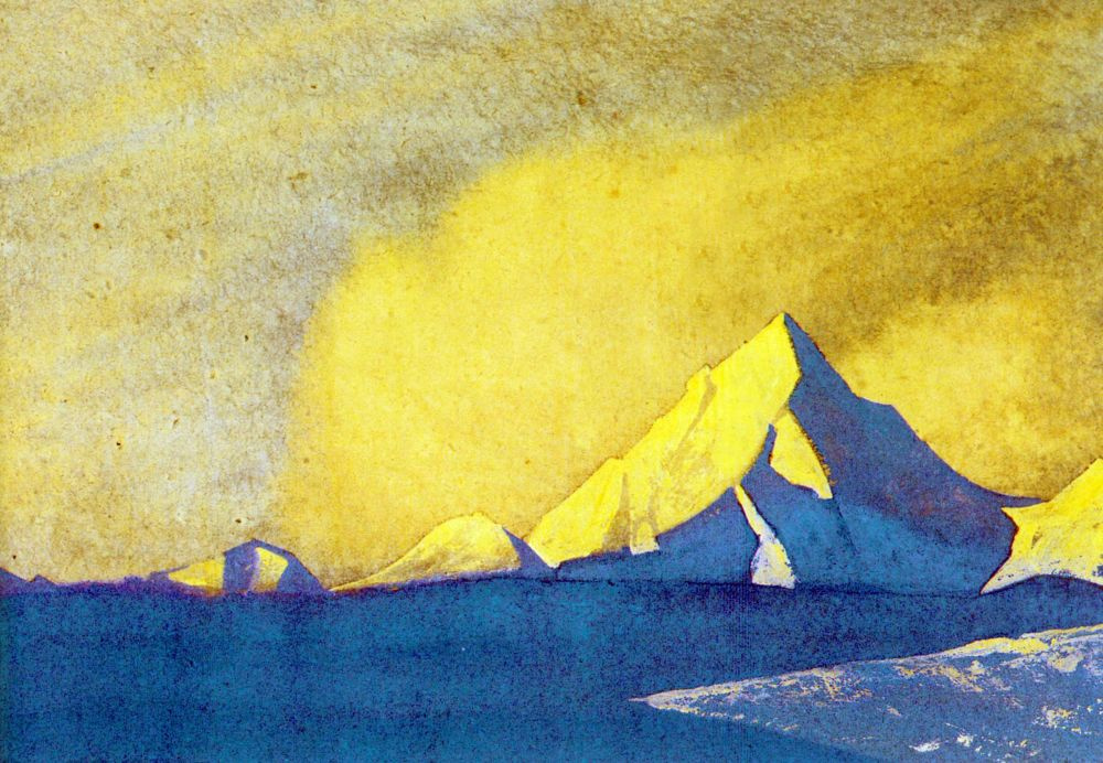 Nicholas Roerich. The Himalayas (Golden dawn)