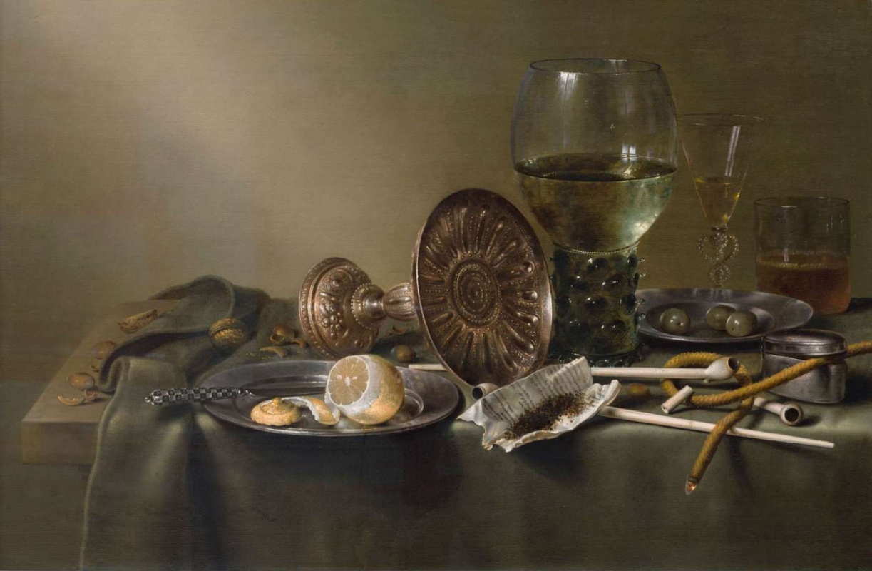 Willem Claesz Heda. Still Life with Glasses and Tobacco