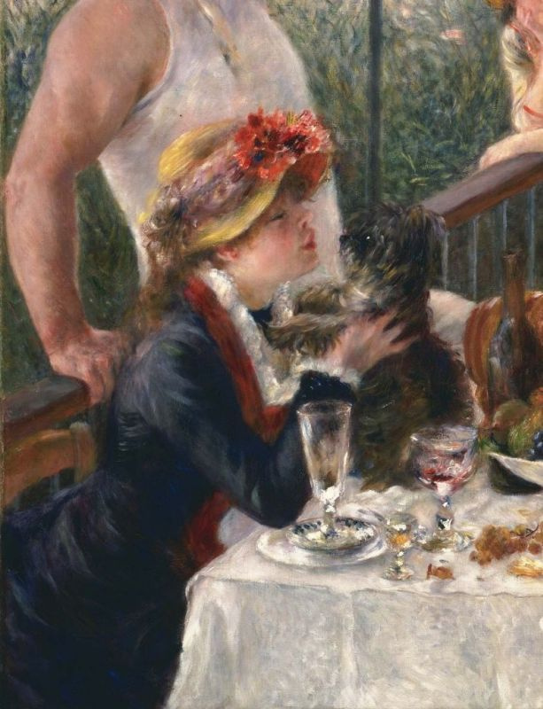 Pierre-Auguste Renoir. Luncheon of the boating party (detail)