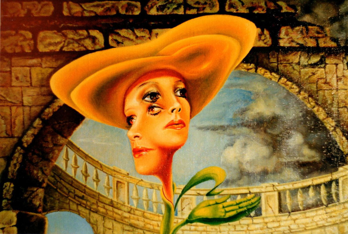 Madonna in an Orange Hat in the Architecture of Manyasco