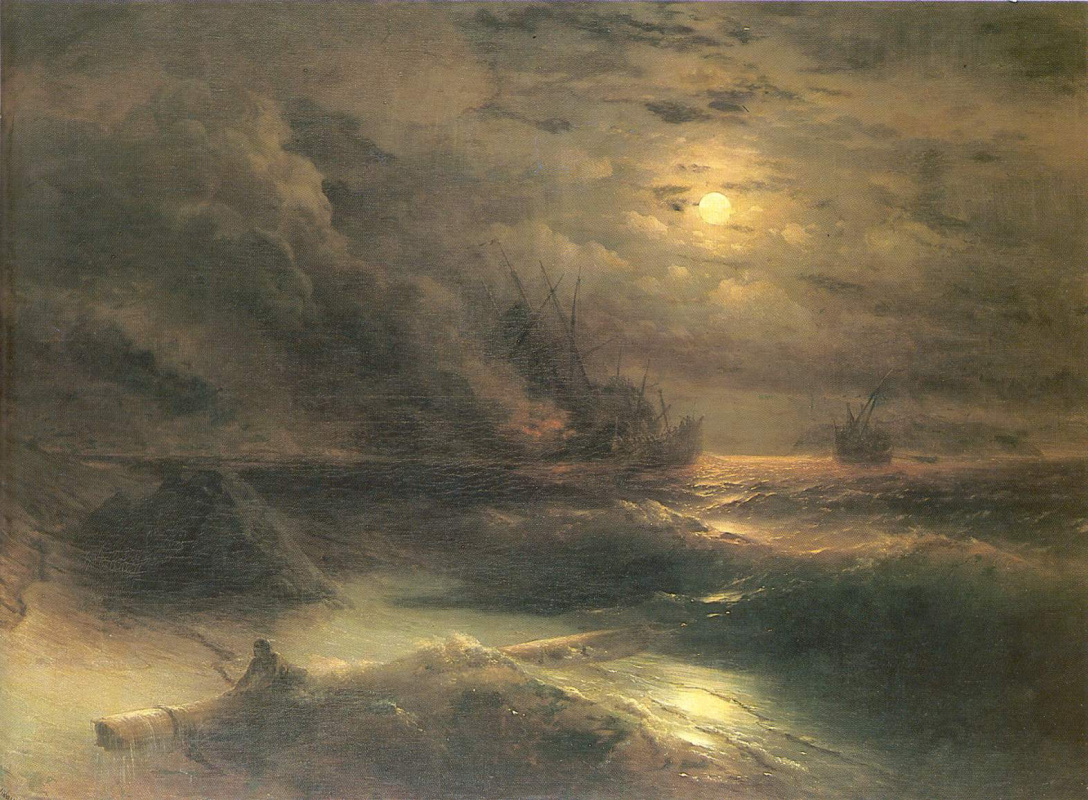 Ivan Aivazovsky. Storm at Cape Aya