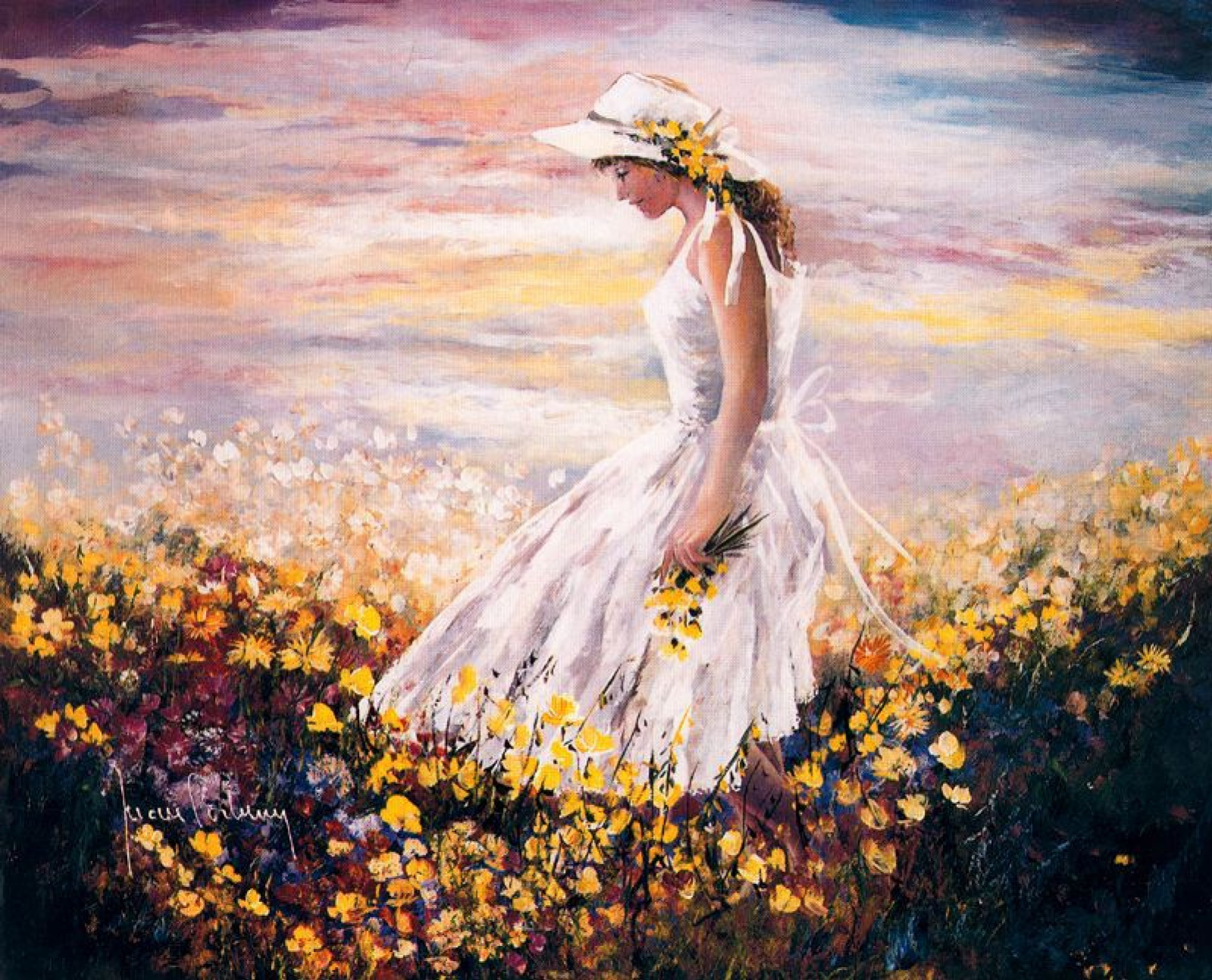 Girl in landscape by Juan Fortuny: History, Analysis & Facts | Arthive
