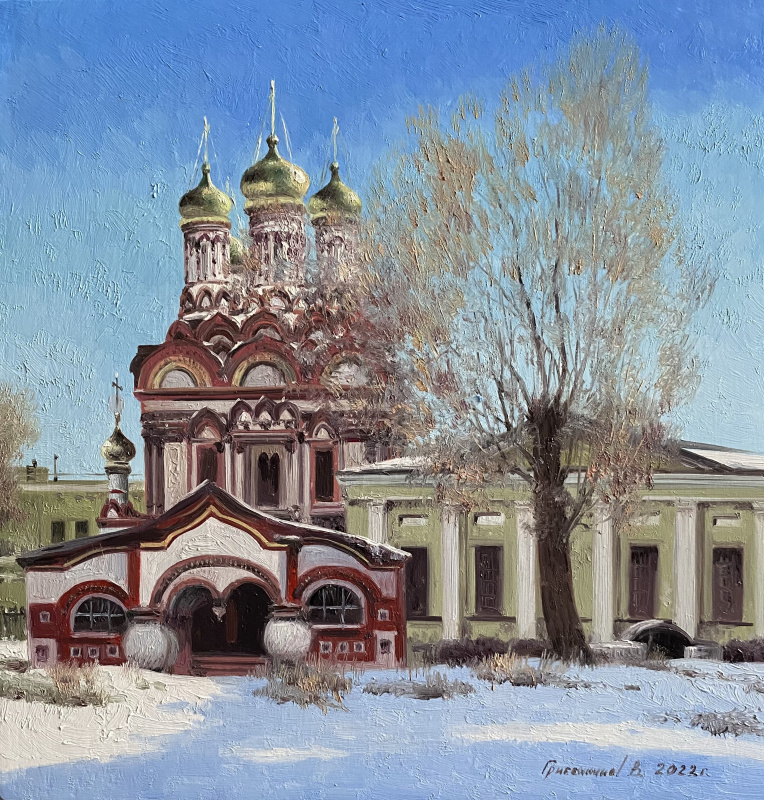 Vasily Ivanovich Gribennikov. Moscow. Church of St. Nicholas the Wonderworker on Bersenevka