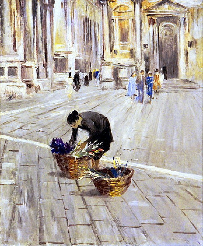 Yuri Ivanovich Pimenov. Venice. Lonely lady