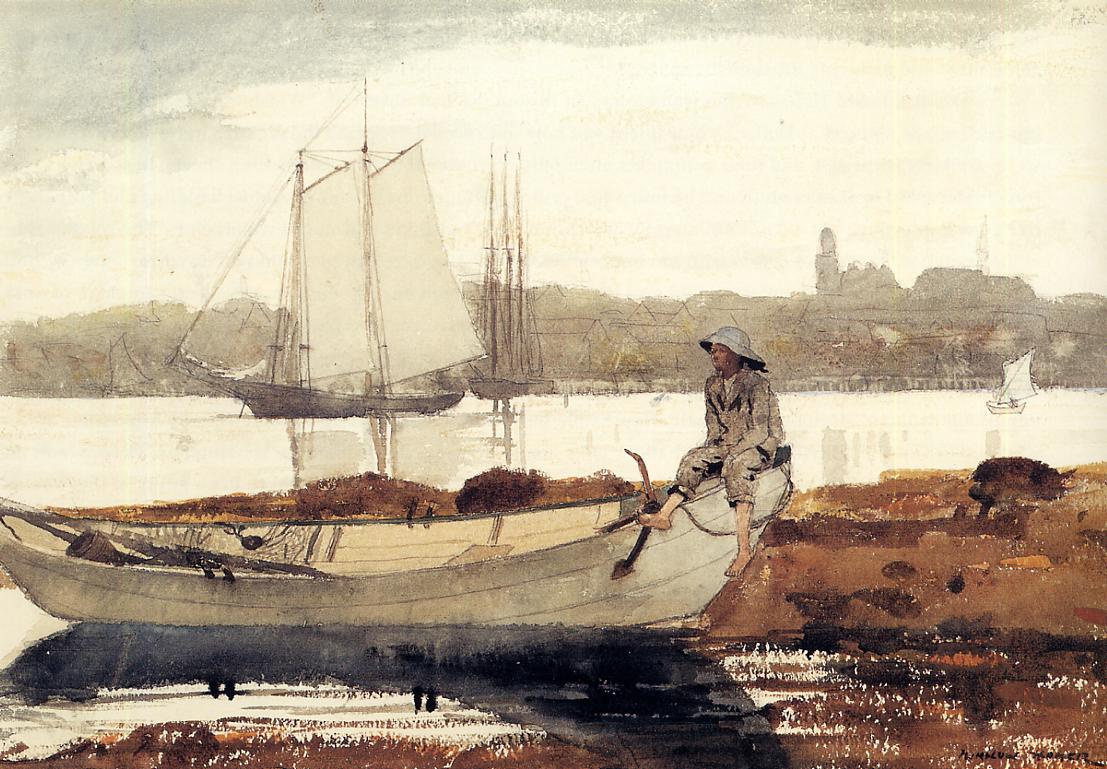 Winslow Homer. Gloucester Harbor and Dory