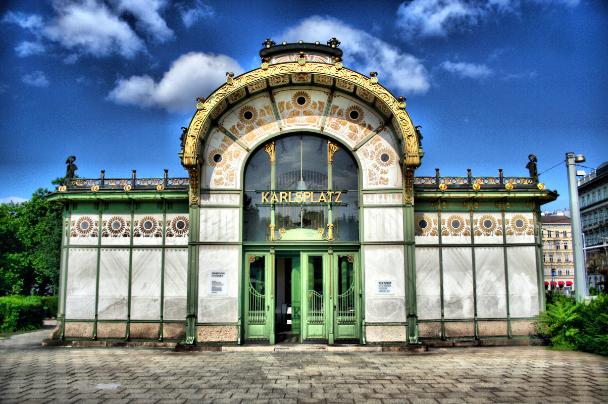 Otto Koloman Wagner. Karlsplatz Stadtbahn Station