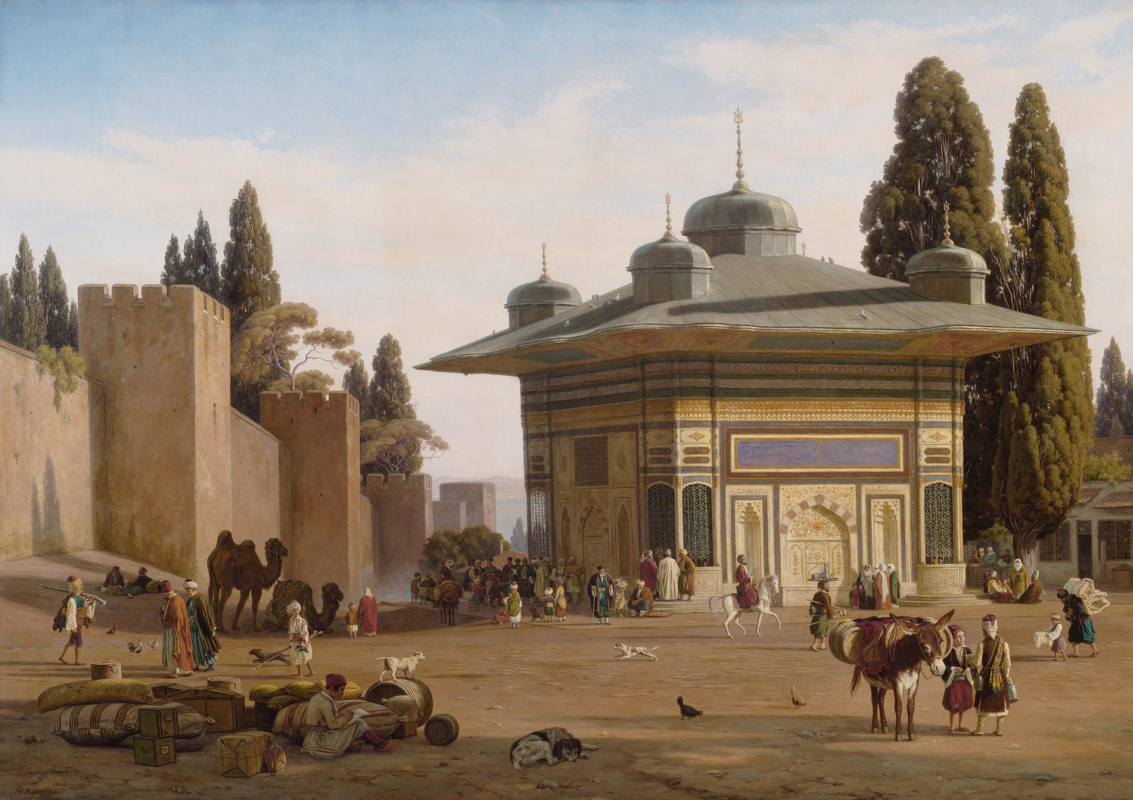 Martinus Rorby. Well on Sophia Square at the Seraglio Gate in Constantinople