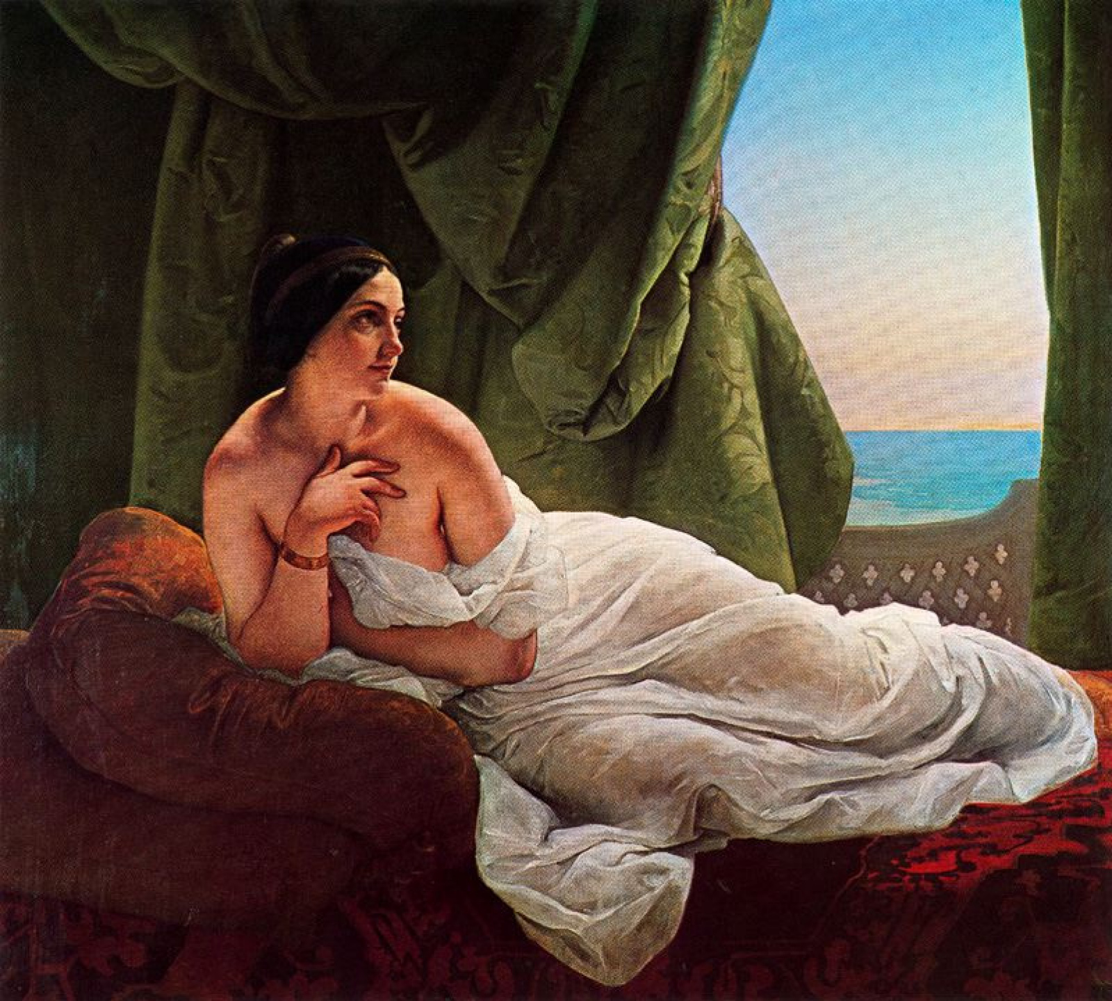 Lying Odalisque 1839 137 120 cm by Francesco Ayets History