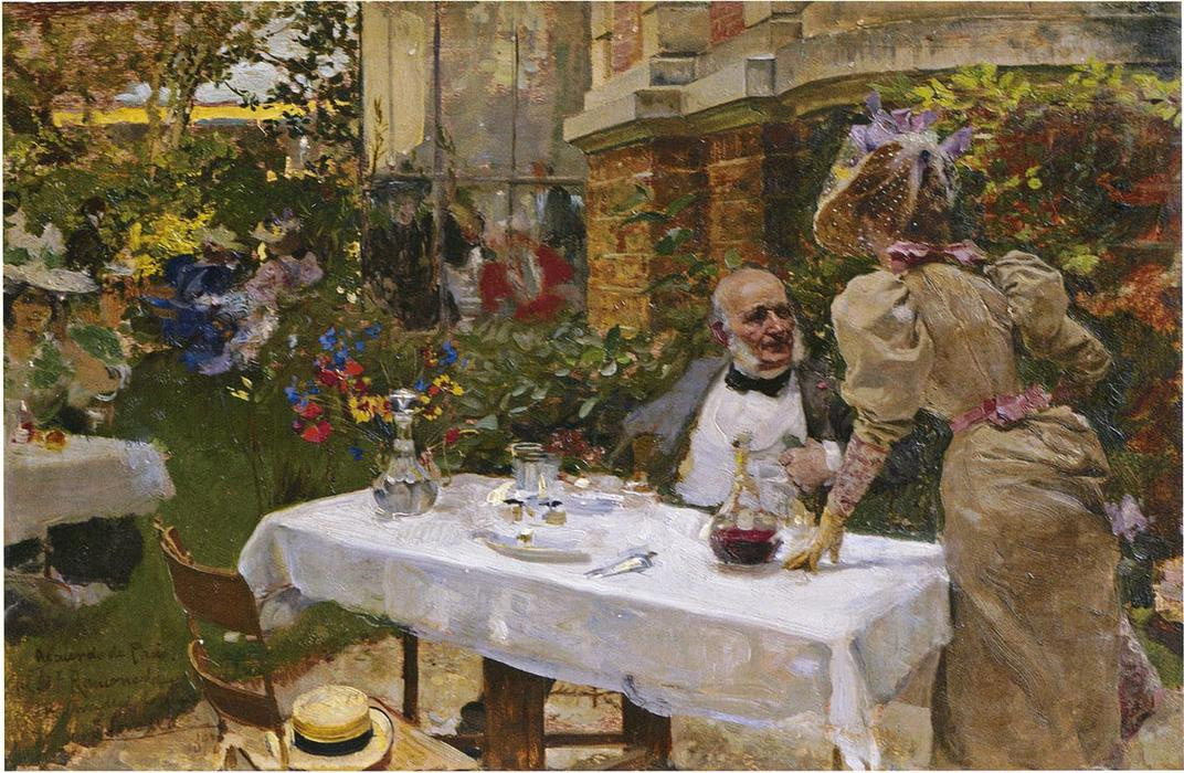 Joaquin Sorolla. Paris cafe