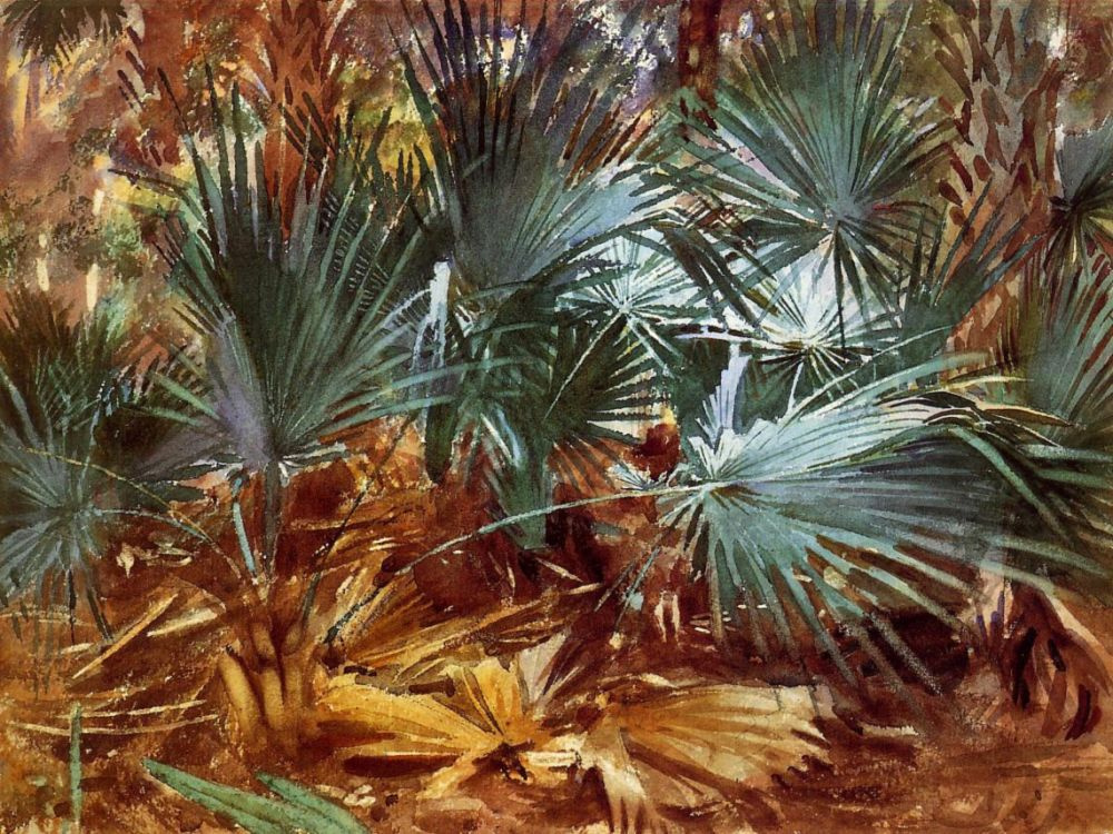 John Singer Sargent. Palm leaves