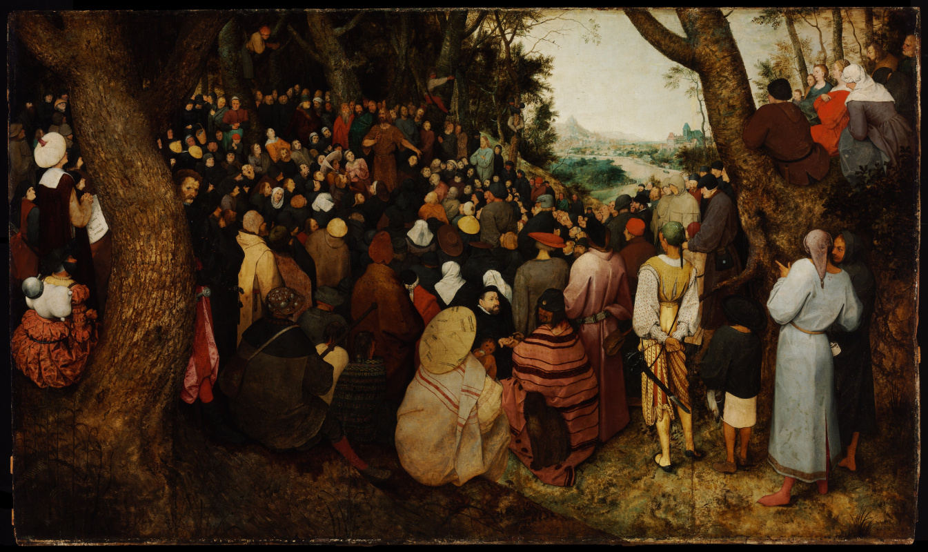 Pieter Bruegel The Elder. Sermon of St. John the Baptist