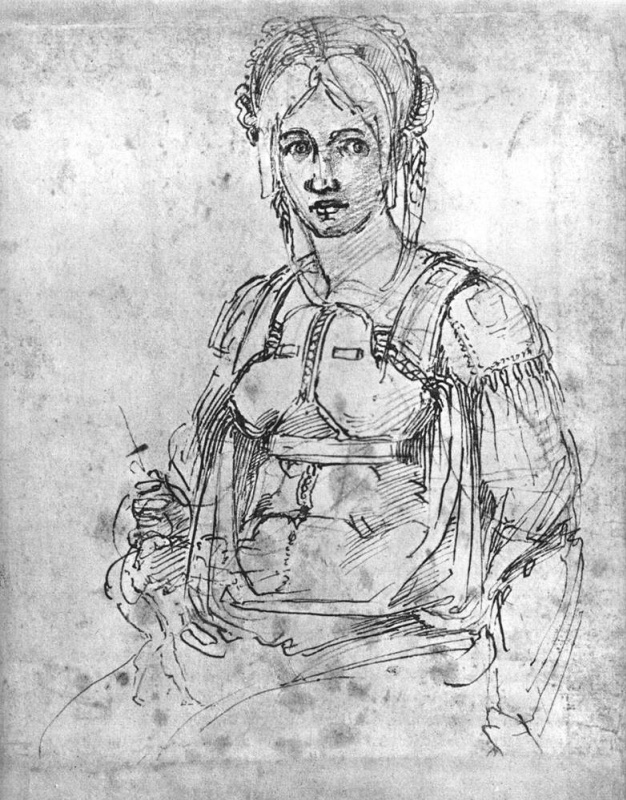 Vittoria Colonna, drawing by Michelangelo, 1550. British Museum, London.

According to the researche